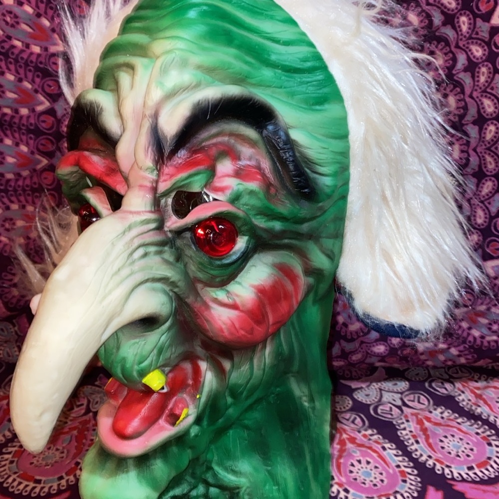 Vintage Fun World Latex Ghoul mask. OS